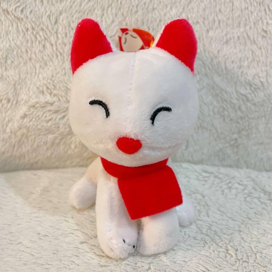 伏見稲荷　キツネ　ぬいぐるみ　中古品　お面付き 伏見稲荷 キツネ ぬいぐるみ 中古品 お面付き - メルカリ